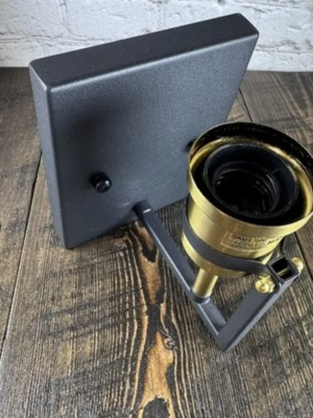 Black And Gold Single Light Wall Sconce Modern